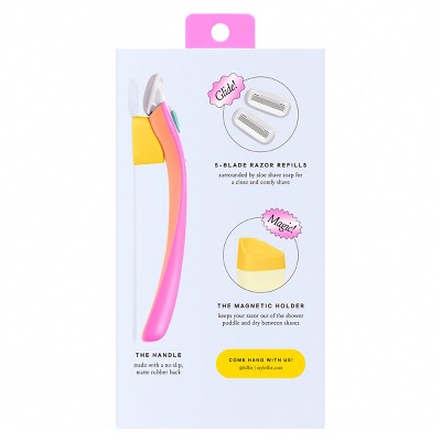 Billie Women's Malibu Razor Kit 1 Handle + Magnetic Holder + 2 Blade Refills - Imperfect Box