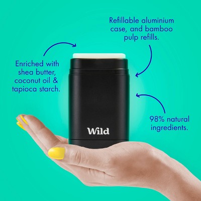 Wild Cosmetics Cream Deodorant Refill Grapefruit & Lime with Ombre Case 5.29oz - New