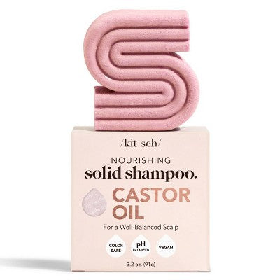 Kitsch Castor Oil Nourishing Solid Shampoo Bar 3.2oz - Imperfect Box