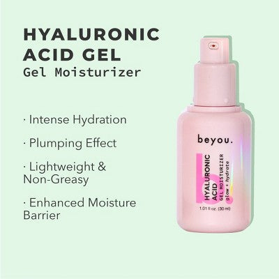 Beyou. Skin Booster Hyaluronic Acid Oil-Free Gel Moisturizer + Sensitive Skin Friendly 1.01 fl oz - New