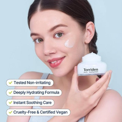 Torriden Dive-In Soothing Cream Calming; Deep Moisturization 2.7 fl oz - Imperfect Box