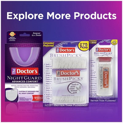 The Doctors Advanced Comfort Night Guard for Nighttime Teeth Grinding 1ct Guard with Storage Case - Imperfect Box