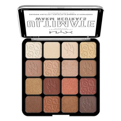 NYX Professional Makeup Ultimate Eyeshadow Palette Warm Neutrals 0.32oz - Imperfect Container