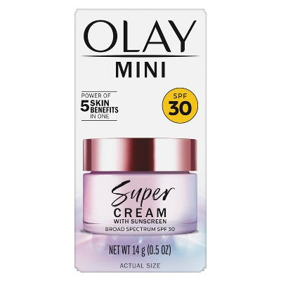 Olay Super Cream Ultra Lightweight Facial Moisturizer SPF 30 0.5oz - Missing Box