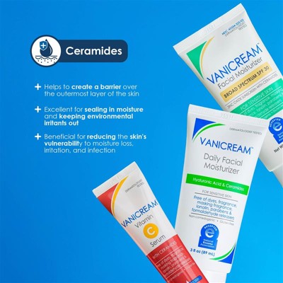 Vanicream Facial Moisturizer SPF 30 Zinc Oxide Mineral Sunscreen for Sensitive Skin 2.5oz - Imperfect Box
