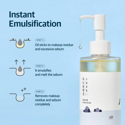 Round Lab 1025 Dokdo Cleansing Oil Korean Skincare 200ml - Imperfect Box