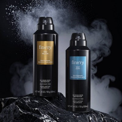 fine'ry. Men's Deodorant Spray Two Billion 4oz - Imperfect Container