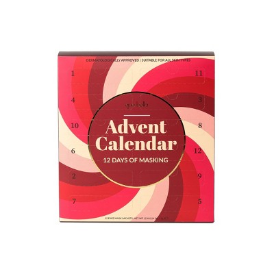 Que Bella Advent Calendar 12 days of Masking Gift Set 12ct/2.88 fl oz - Missing Box