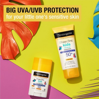 Neutrogena Sheer Zinc Kids Sunscreen Lotion SPF 50 3 fl oz - New