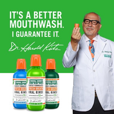 TheraBreath Fresh Breath Mouthwash 33.8 fl oz - Imperfect Container