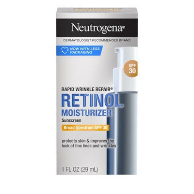 Neutrogena Rapid Wrinkle Repair Retinol Face & Neck with Hyaluronic Acid SPF 30 1 fl oz - Imperfect Box