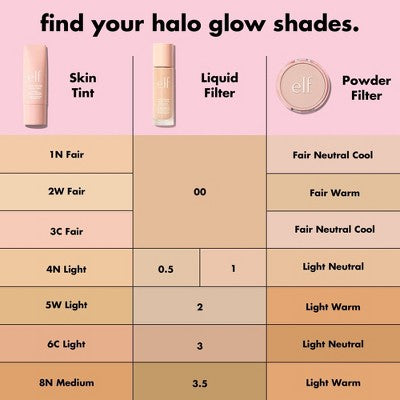 e.l.f. Halo Glow Liquid Filter Highlighter 3.5 Medium 1.06 fl oz - Imperfect Container