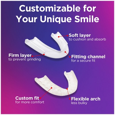 The Doctors Advanced Comfort Night Guard for Nighttime Teeth Grinding 1ct Guard with Storage Case - Imperfect Box