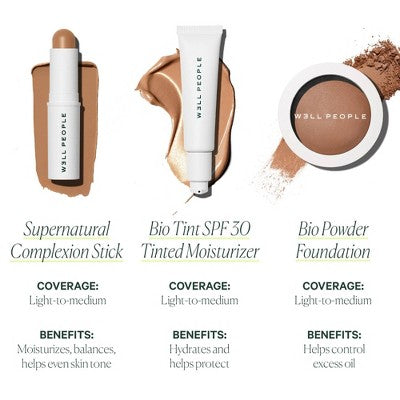 Well People Supernatural Complexion Stick Foundation + Concealer 24 Light Medium Neutral - Imperfect Box - 0.28oz