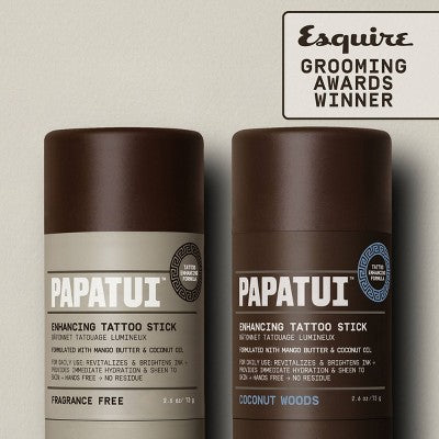 Papatui Enhancing Body Tattoo Stick Coconut Woods 2.6oz - Imperfect Container