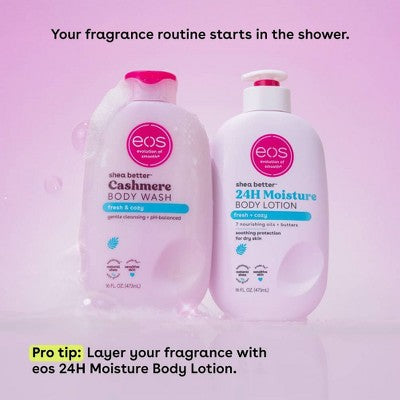 eos Shea Better Cashmere Body Wash Fresh & Cozy 16 fl oz - New