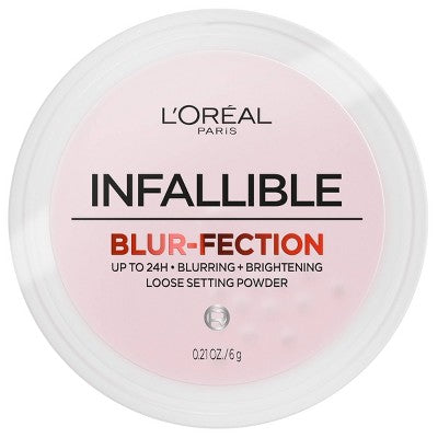 L'Oreal Paris Infallible Blur-fection Loose Pwdr Brightening Light Pink 0.21oz - New