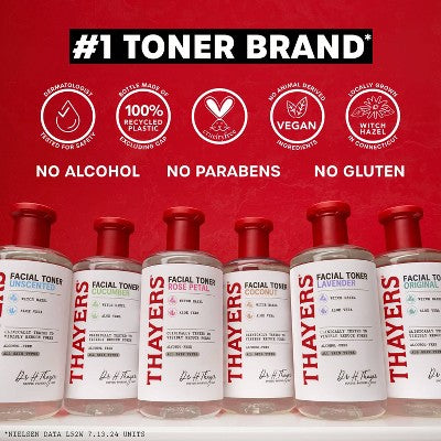 Thayers Remedies Witch Hazel Alcohol Free Lavender Facial Toner 12 fl oz - New