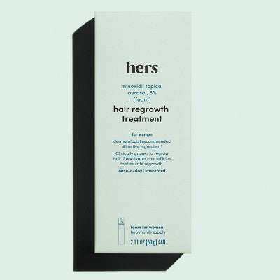 hers Hair Regrowth Foam Treatment 5% Minoxidil 2.11oz - Missing Box