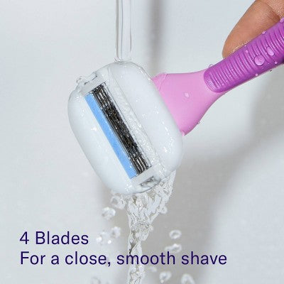 Flamingo Moisture Plus Women's Razor Blade Refills 4ct - New