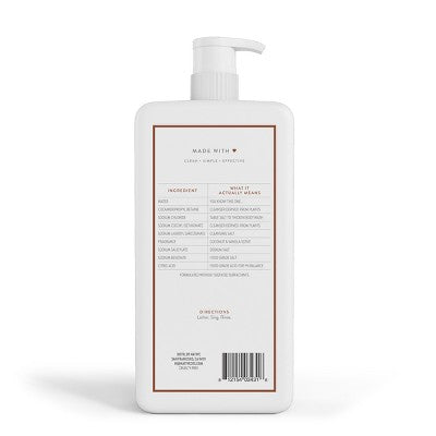 Native Sulfate Free Body Wash Coconut; Vanilla 36 fl oz - Imperfect Container