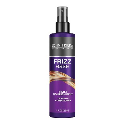 John Frieda Frizz Ease Daily Nourishment Leave-In Conditioner Spray for Frizz-Prone Hair 8 fl oz - Imperfect Container