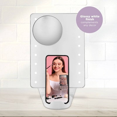Conair LED Hollywood Lighted Social Media Makeup Mirror White - Imperfect Box - Osadia Concept Store