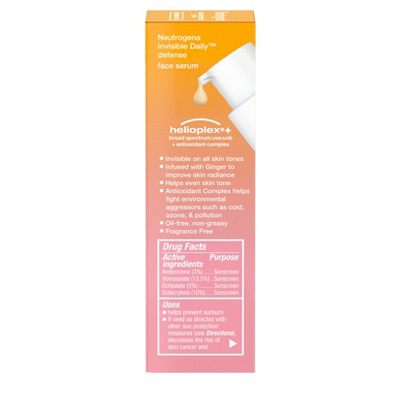 Neutrogena Invisible Daily Defense Sunscreen Face Serum SPF 60 1.7 fl oz - New - Osadia Concept Store