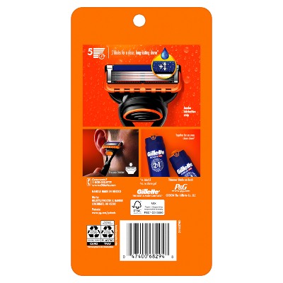 Gillette Fusion5 Value Pack Razor Handle + 5 Blade Refills - Imperfect Box