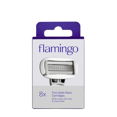 Flamingo Women's Razor Blade Refills 5-Blade Refill Cartridges 8ct - Imperfect Box