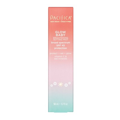 Pacifica Glow Baby Brightening Setting Mist SPF 45 1.7 fl oz - Missing Box
