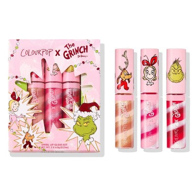 ColourPop x How the Grinch Stole Christmas Lip Gloss Trio Merry Grinchmas 0.048oz - Imperfect Box