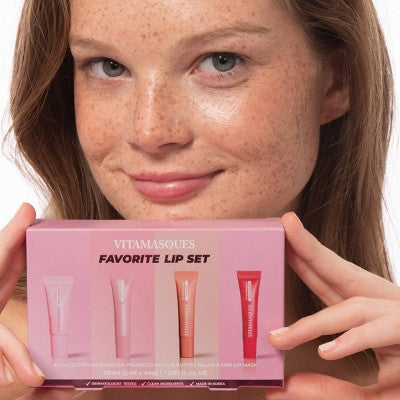 Vitamasques Stocking Stuffer Favorite Lip Gift Set 4ct - New