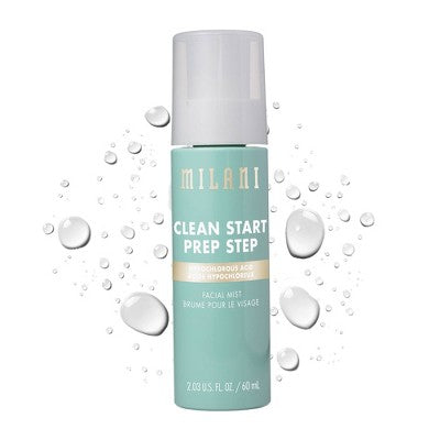 Milani Clean Start Prep Step Hypochlorous Acid Facial Mist 2.03 fl oz - Imperfect Container