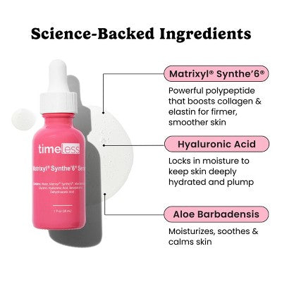 Timeless Skin Care Matrixyl Synthe6 Serum 4 fl oz - Imperfect Box