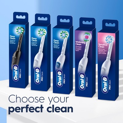 Oral-B ProClean Battery Electric Toothbrush Deep Clean Black - Imperfect Box
