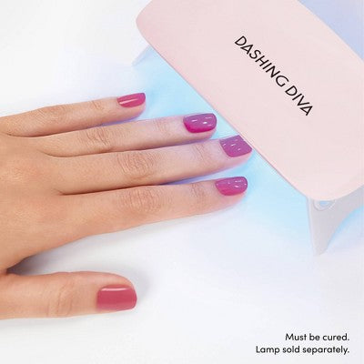 Dashing Diva Glaze Semi-Cured Gel Nail Polish Strips Starter Kit Powder Pink 32ct - New - Osadia Concept Store