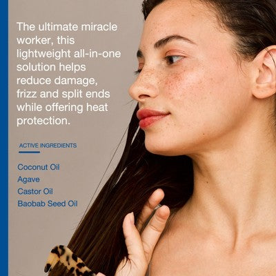 Raw Sugar Multi-Miracle Leave-in Heat Protectant & Conditioner Coconut Milk and Blue Agave 6 fl oz - Imperfect Container