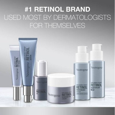 Neutrogena Rapid Wrinkle Repair Retinol Night Face Moisturizer 1 fl oz - Imperfect Box