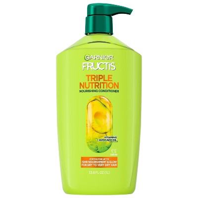 Garnier Fructis Active Fruit Protein Triple Nutrition Fortifying Conditioner 33.8 fl oz - Imperfect Container