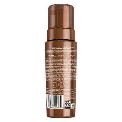 Jergens Glow Instant Moisturizing Self Tanner Tanning Foam Light Bronze Tan 6 fl oz - Imperfect Container