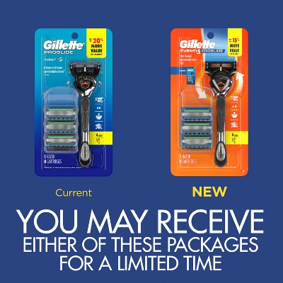 Gillette ProGlide Razor for Men Handle + 4 Blade Refills - Imperfect Box