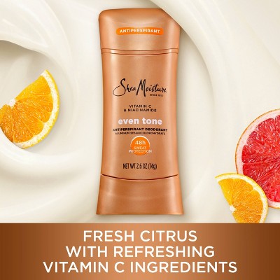 SheaMoisture Even Tone Solid Antiperspirant & Deodorant with Vitamin C & Niacinamide 2.6oz - New