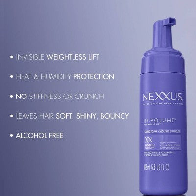 Nexxus Hy-Volume Leave-In Cloud Foam Hair Mousse 5.5 fl oz - New