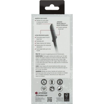 JAPONESQUE Precision Dermaplaner Facial Brush Razors 3ct - New - Osadia Concept Store