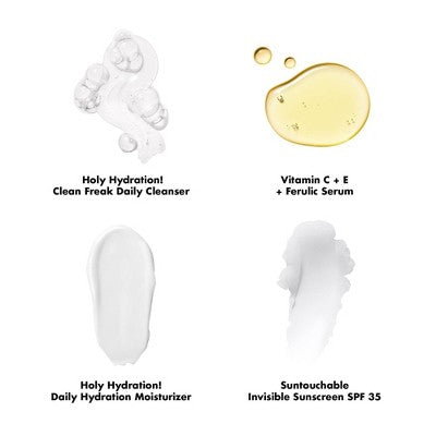 e.l.f. SKIN Wake the e.l.f. Up! Skincare Holiday Gift Kit 4ct - Imperfect Box