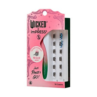 KISS Products Wicked X imPRESS Press-On Self Adhesive False Eyelashes Ozspresso 12ct - New - Osadia Concept Store
