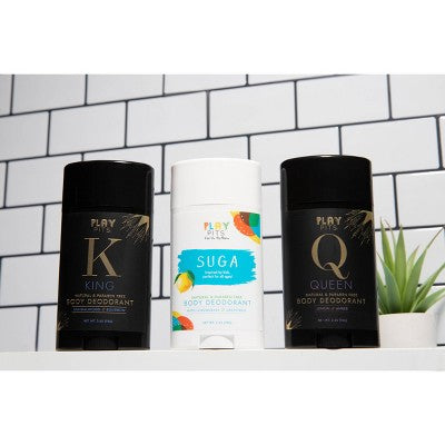 Play Pits Suga Kids Natural Solid Deodorant 2.65oz - New