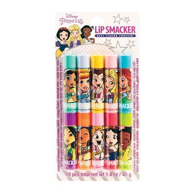 Lip Smacker Comic Princess Lip Balm Party Pack 10ct /1.4oz - New
