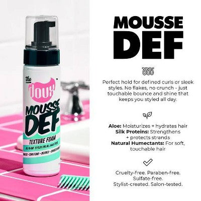 The Doux Mousse Def Texture Foam Curl Enhancer 7 fl oz - Imperfect Container